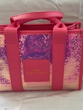 Pink Sequin Tote Bag